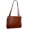 Bolsa Couro Legítimo Feminina Ombro 3 Divisões - Thumbnail Image 12