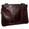 Bolsa Couro Legítimo Feminina Ombro 3 Divisões - Thumbnail Image 9