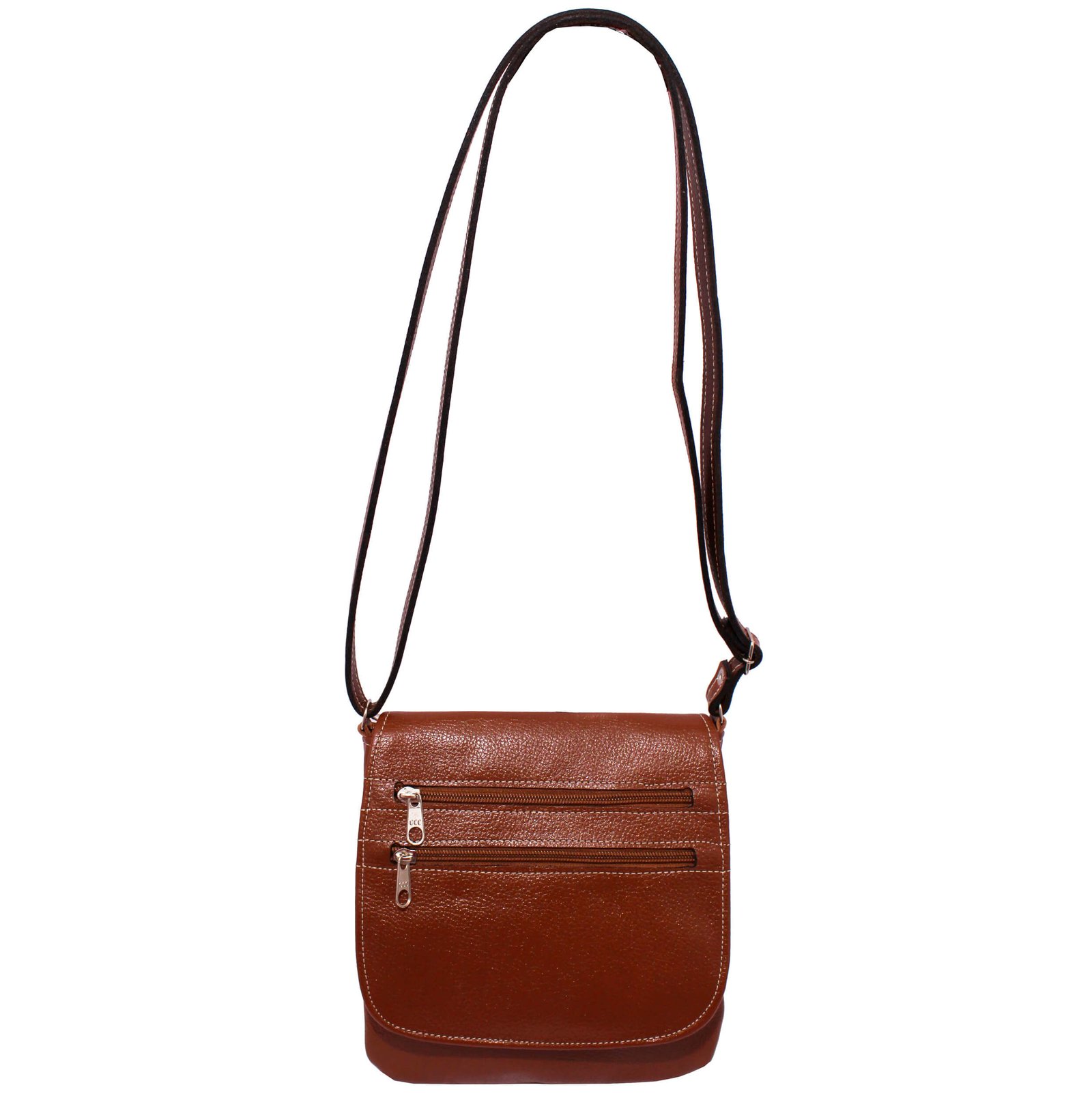 Bolsa Em Couro Legitimo Feminina Transversal Tampa - Imagem 10