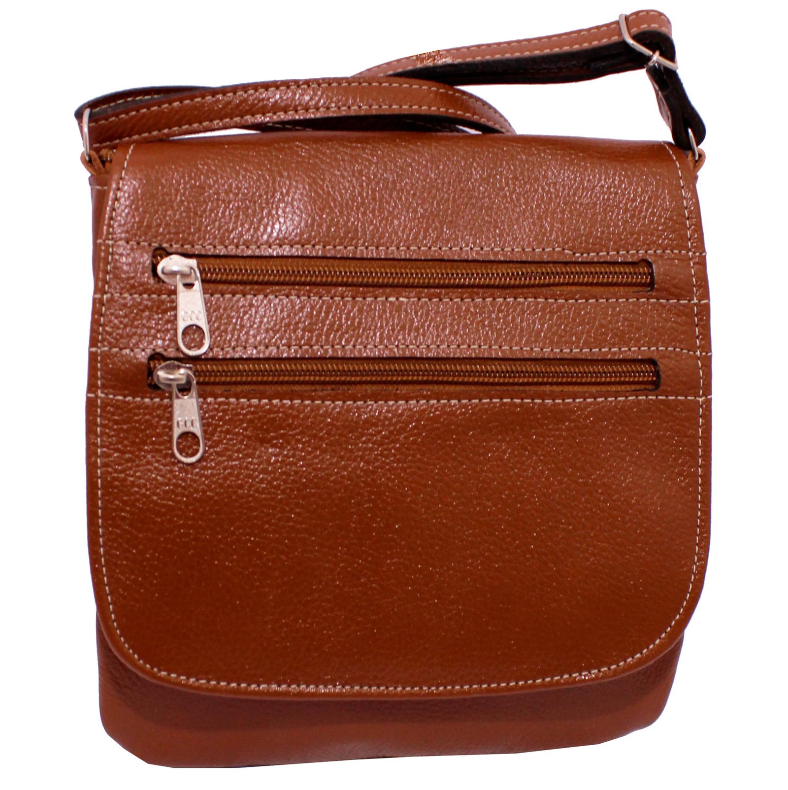 Bolsa Em Couro Legitimo Feminina Transversal Tampa - Imagem 12