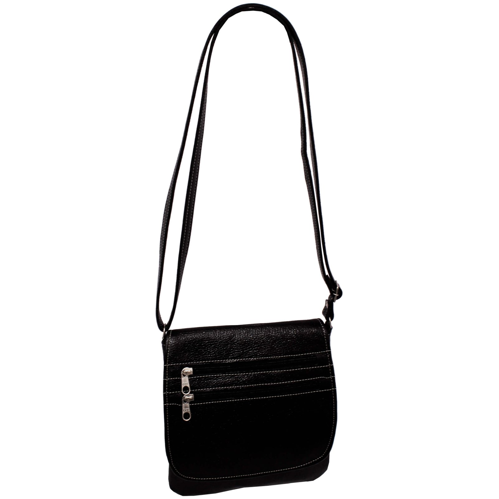 Bolsa Em Couro Legitimo Feminina Transversal Tampa - Imagem 20