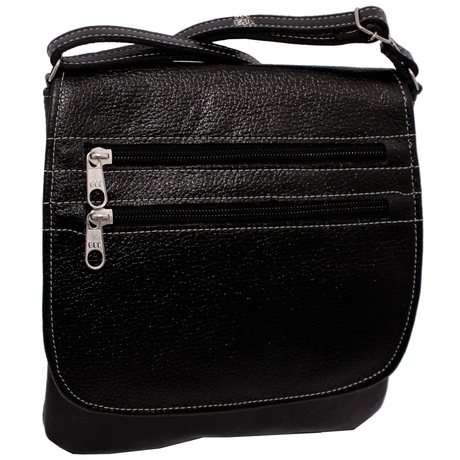 Bolsa Em Couro Legitimo Feminina Transversal Tampa - Imagem 21