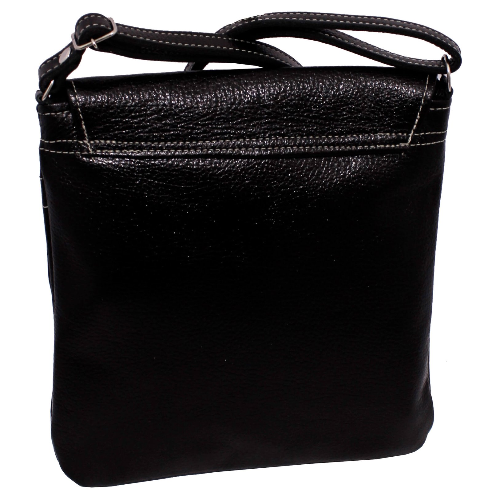 Bolsa Em Couro Legitimo Feminina Transversal Tampa - Imagem 22