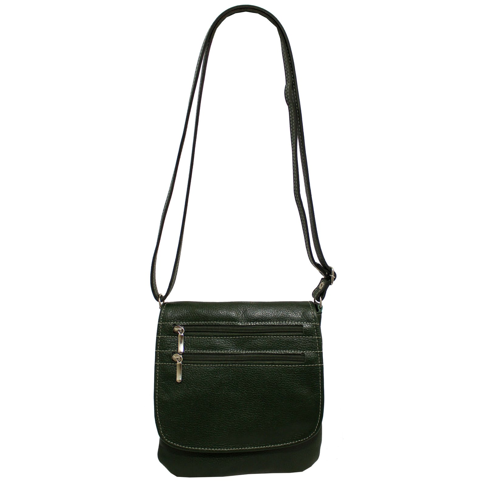 Bolsa Em Couro Legitimo Feminina Transversal Tampa - Imagem 26