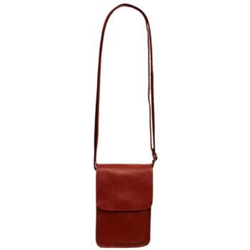 Bolsa Couro Legitimo Transversal Tampa Porta Celular Pequena - Image 7