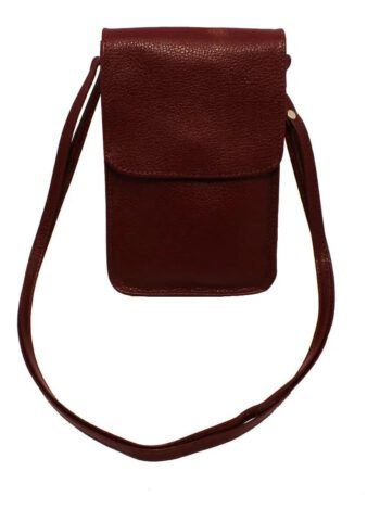 Bolsa Couro Legitimo Transversal Tampa Porta Celular Pequena - Image 3