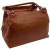 Bolsa Couro Legítimo Feminina Alça Redonda Pequena 3 Divisões - Thumbnail Image 17