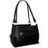 Bolsa Couro Legítimo Feminina Alça Redonda Pequena 3 Divisões - Thumbnail Image 10