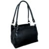 Bolsa Couro Legítimo Feminina Alça Redonda Pequena 3 Divisões - Thumbnail Image 7