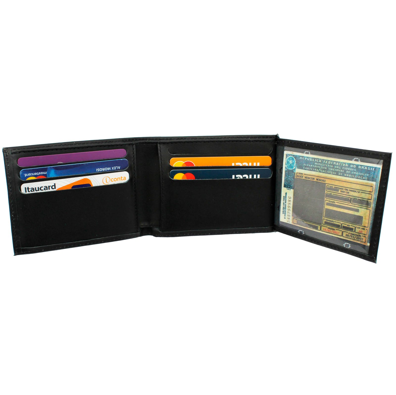 Carteira em Couro Fasolo Slim Modelo Básico - Imagem 4