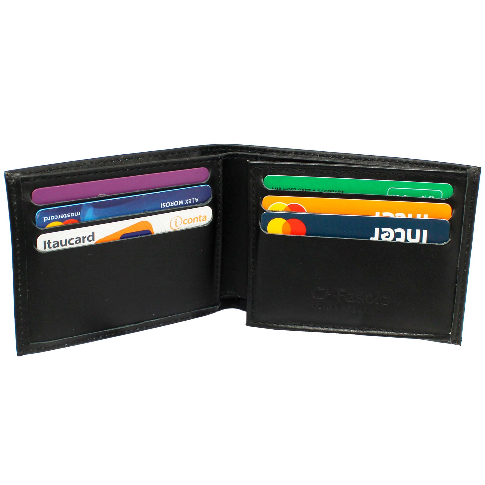 Carteira em Couro Fasolo Slim Modelo Básico - Imagem 3