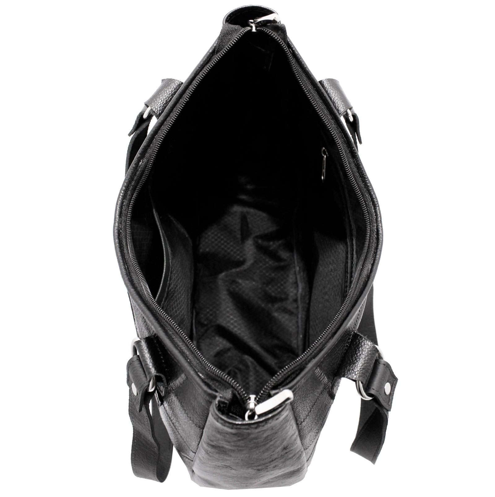 Bolsa Em Retalhos De Couro Legitimo Ombro Grande Feminina - Imagem 11