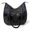 Bolsa Em Retalhos De Couro Legitimo Ombro Grande Feminina - Thumbnail Image 22