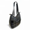 Bolsa Em Retalhos De Couro Legitimo Ombro Grande Feminina - Thumbnail Image 11