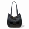 Bolsa Em Retalhos De Couro Legitimo Ombro Grande Feminina - Thumbnail Image 30
