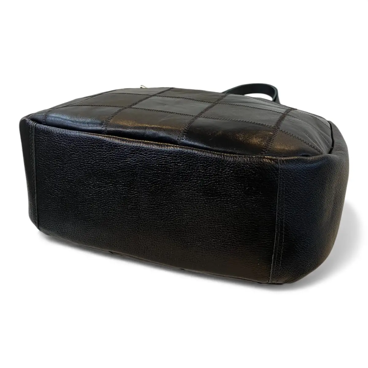 Bolsa Em Retalhos De Couro Legitimo Ombro Grande Feminina - Imagem 36