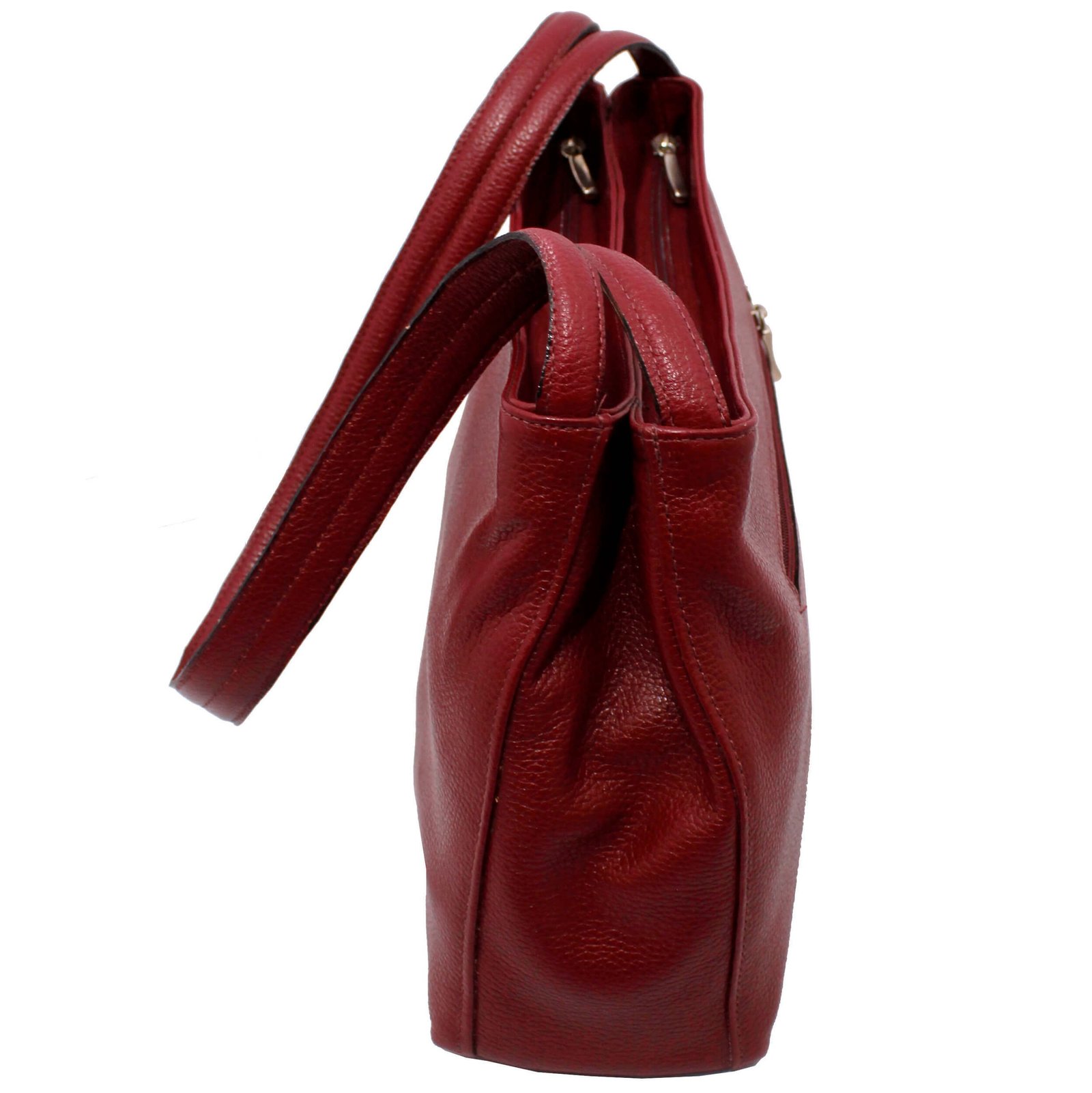 Bolsa Couro Legitimo Ombro Doras Bolsas Feminina Alça Larga - Imagem 3