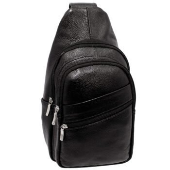Bolsa Tiracolo Masculina Pochete Ombro Bag Couro Legitimo