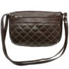 Bolsa Feminina Couro Transversal 4 Zíperes Matelassê Casual - Thumbnail Image 14