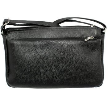 Bolsa Feminina Couro Transversal 4 Zíperes Bls094 Croco Casual - Image 4