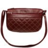 Bolsa Feminina Couro Transversal 4 Zíperes Matelassê Casual - Thumbnail Image 5