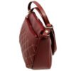 Bolsa Feminina Couro Transversal 4 Zíperes Matelassê Casual - Thumbnail Image 4