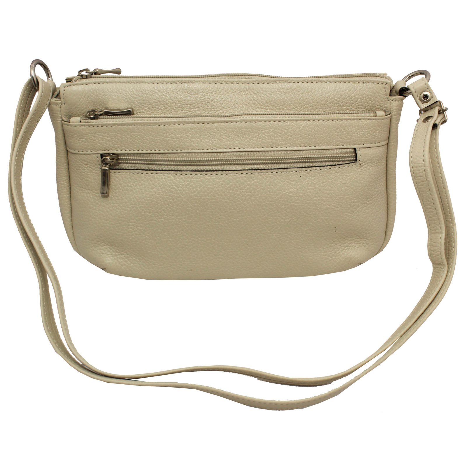 Bolsa Feminina Couro Transversal 4 Zíperes Lisa Casual - Imagem 27