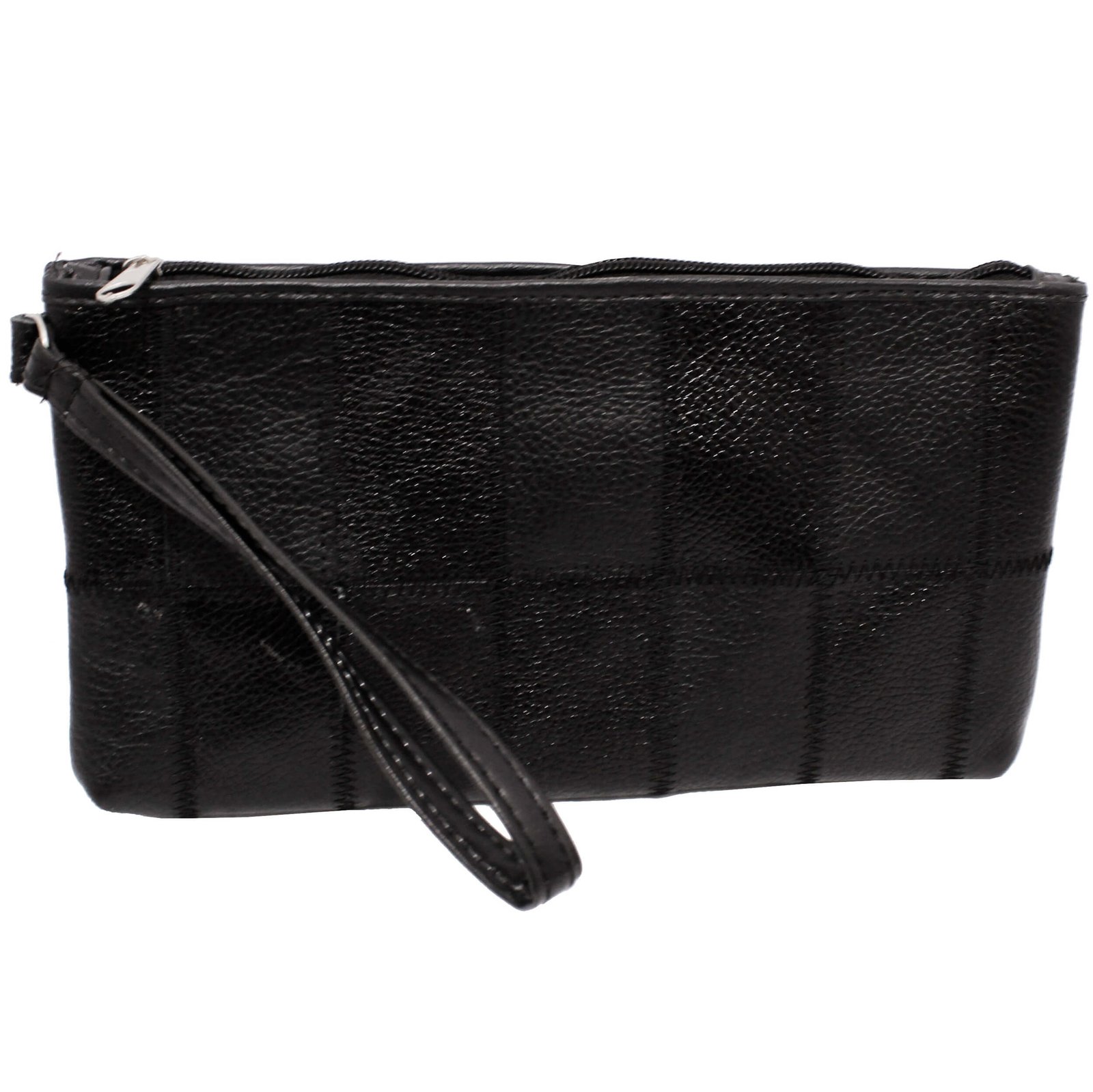 Bolsa Em Retalho De Couro Alça De Mão Carteira - Imagem 5