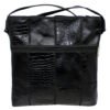 Bolsa De Retalhos Em Couro Transversal Feminina Patchwork Grande - Thumbnail Image 1