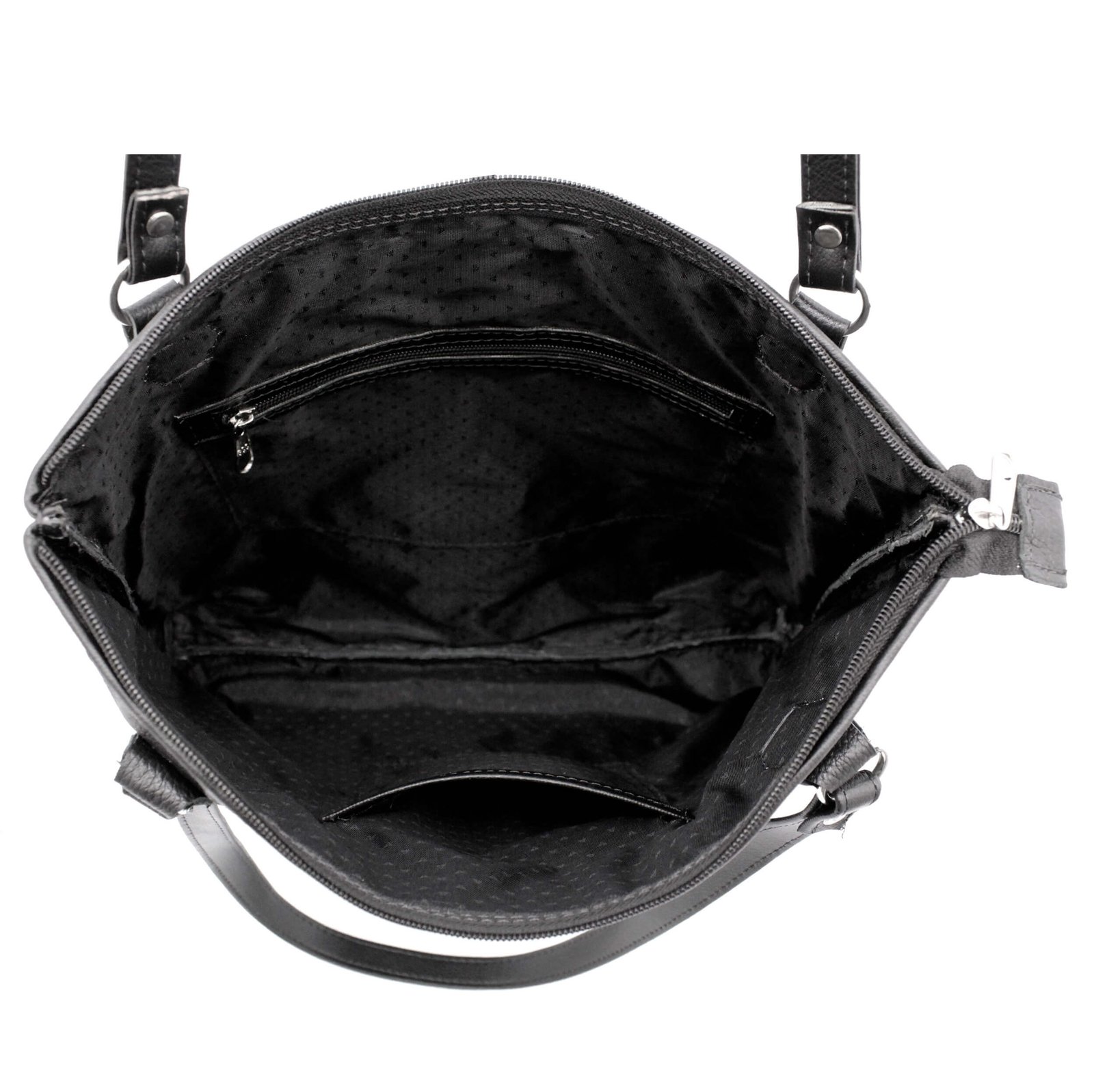 Bolsa Retalhos Couro Legitimo Ombro Feminina Grande Casual - Imagem 10