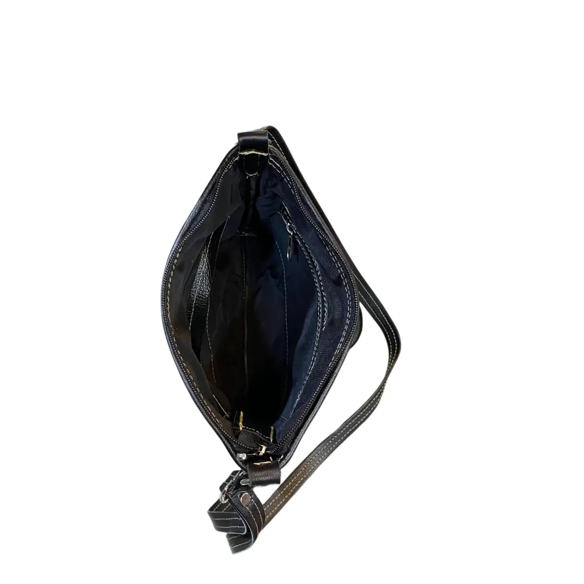 Bolsa Retalhos Couro Legitimo Feminina Transversal - Imagem 25