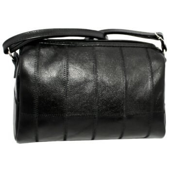 Bolsa Media Em Retalhos De Couro Feminina Bau - Image 6