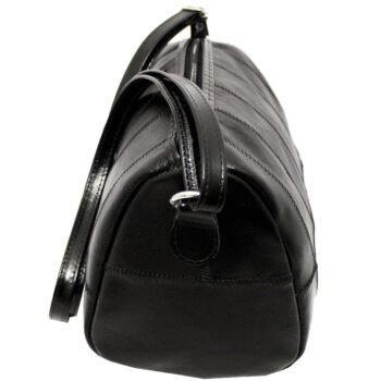 Bolsa Media Em Retalhos De Couro Feminina Bau - Image 5