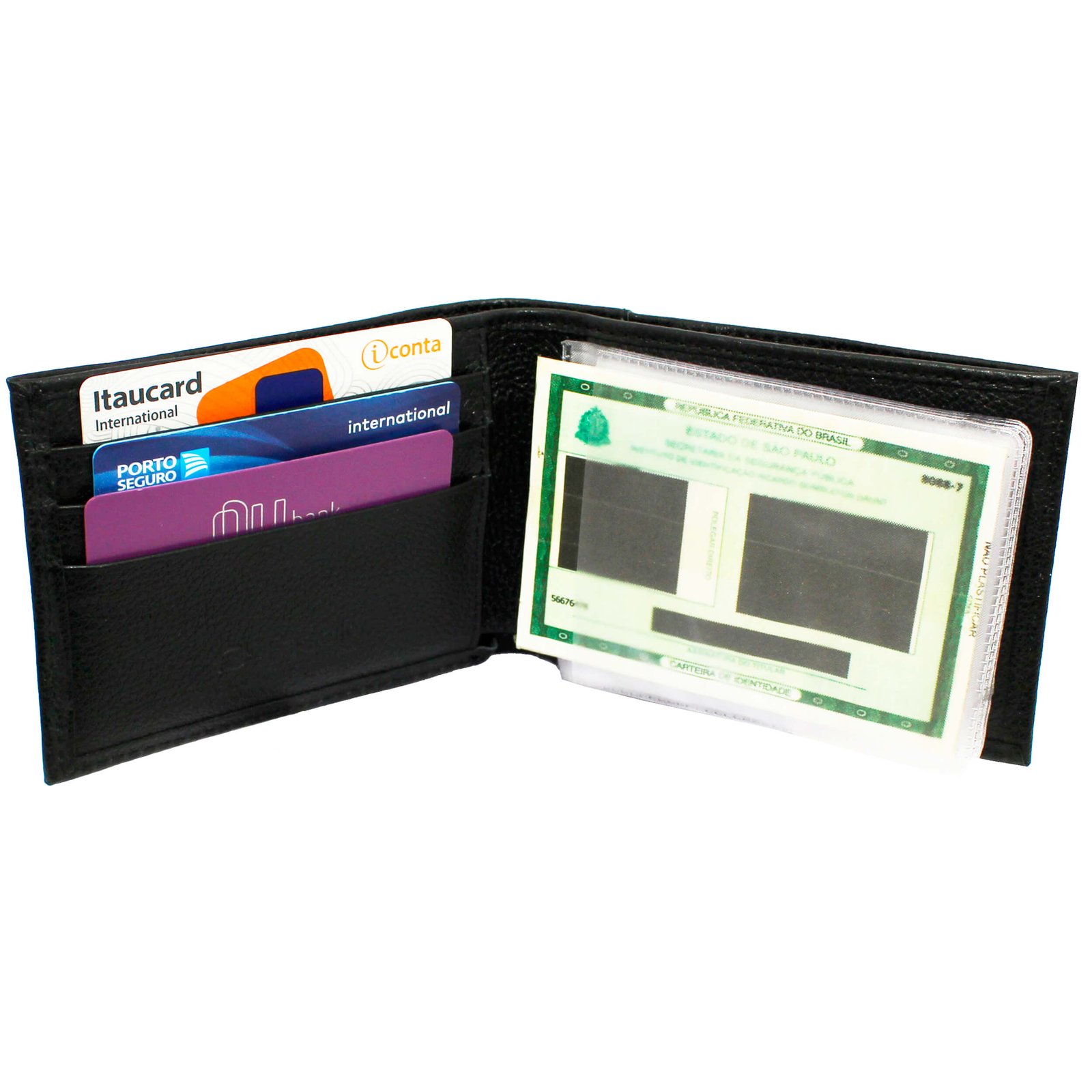 Carteira Masculina Couro Fasolo Porta Moedas H062 - Imagem 8