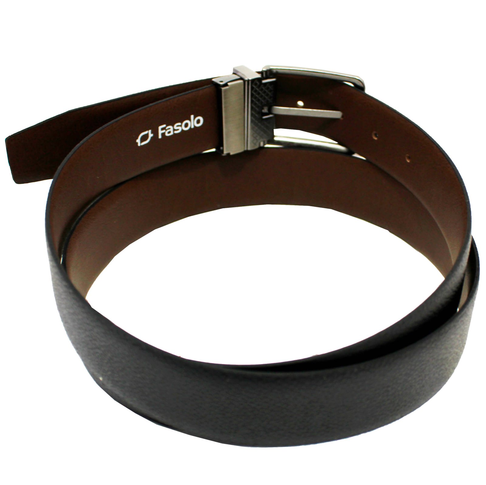 Cinto em Couro Legitimo Social Masculino Fasolo Dupla Face - Imagem 7