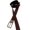 Cinto em Couro Legitimo Social Masculino Dupla Face Largo - Thumbnail Image 7