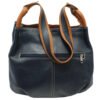Bolsa em Couro Legitimo Grande Alça Larga Duas Cores - Thumbnail Image 21