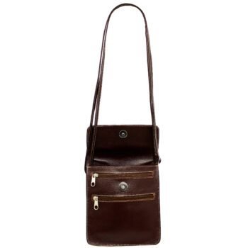 Bolsa Couro Transversal Feminina Tampa Porta Celular - Imagem 26