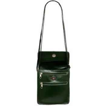 Bolsa Couro Transversal Feminina Tampa Porta Celular - Imagem 11