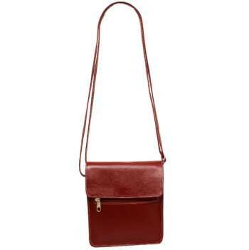 Bolsa Couro Transversal Feminina Tampa Porta Celular - Imagem 7