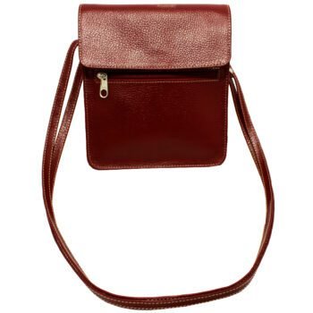 Bolsa Couro Transversal Feminina Tampa Porta Celular - Imagem 5