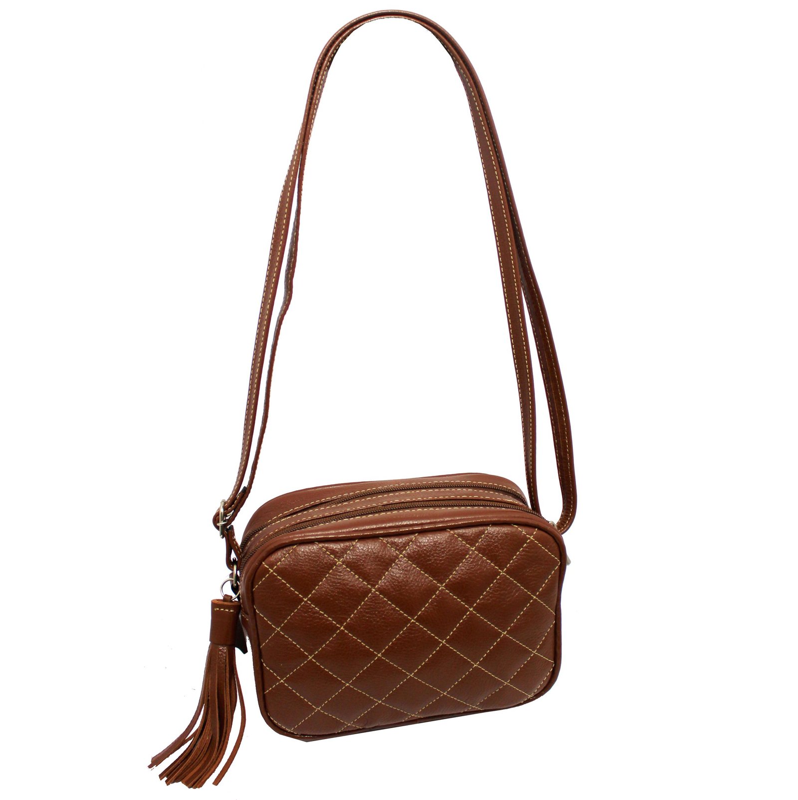 Bolsa Feminina Couro Transversal Matelassê Social - Imagem 19