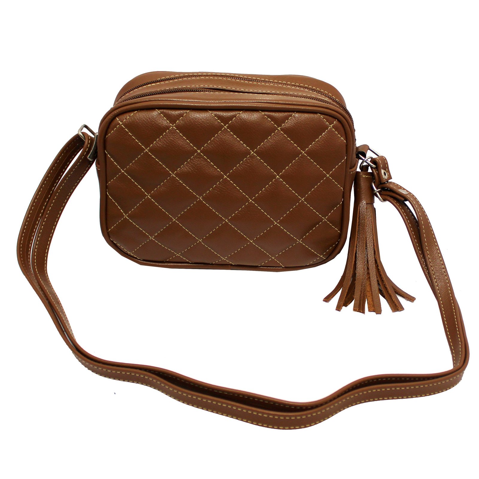 Bolsa Feminina Couro Transversal Matelassê Social - Imagem 15