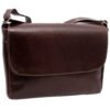 Bolsa Couro Legitimo Transversal Feminina Tampa Divisões Social - Thumbnail Image 1