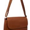 Bolsa Couro Legitimo Transversal Feminina Tampa Divisões Social - Thumbnail Image 17