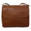 Bolsa Couro Legitimo Transversal Feminina Tampa Divisões Social - Thumbnail Image 1