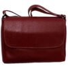 Bolsa Couro Legitimo Transversal Feminina Tampa Divisões Social - Thumbnail Image 5