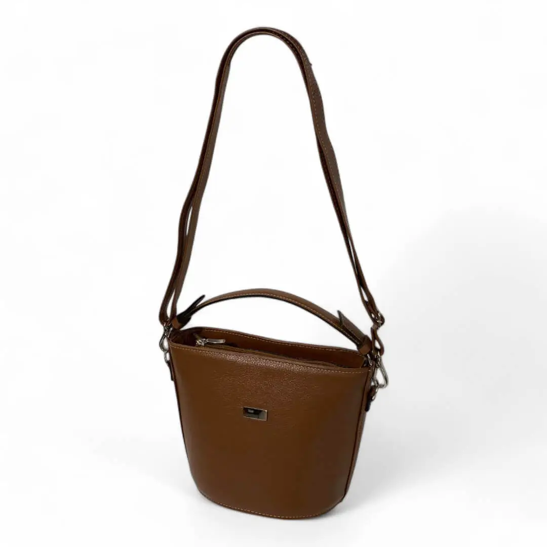 Bolsa Couro Legitimo Feminina Transversal Ombro Duas Alças - Imagem 22