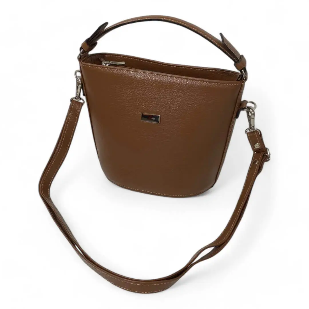 Bolsa Couro Legitimo Feminina Transversal Ombro Duas Alças - Imagem 23