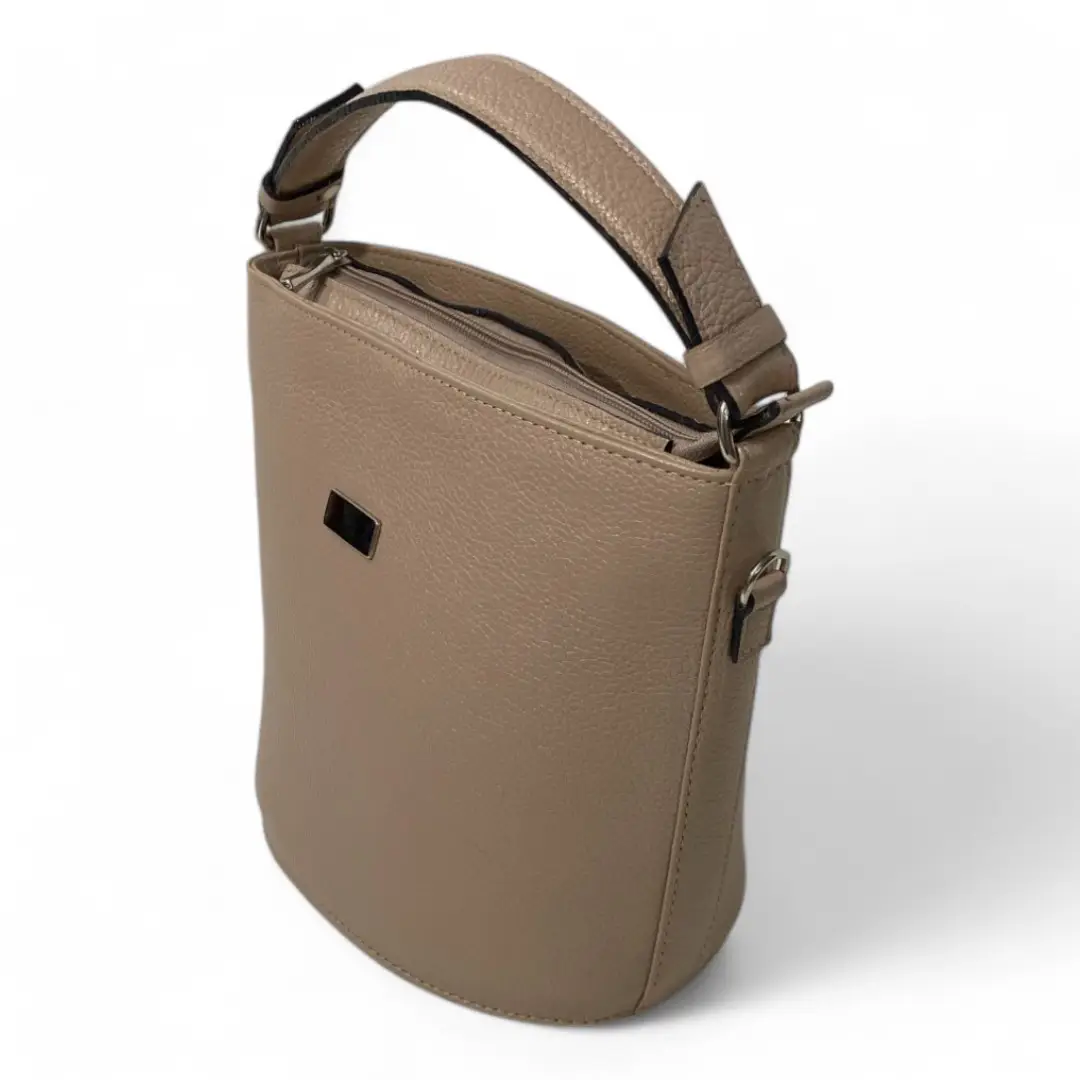 Bolsa Couro Legitimo Feminina Transversal Ombro Duas Alças - Imagem 11